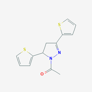 1-(3,5-di(thiophen-2-yl)-4,5-dihydro-1H-pyrazol-1-yl)ethanone