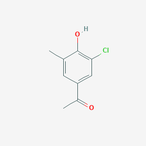 molecular formula C9H9ClO2 B2503783 1-(3-氯-4-羟基-5-甲基苯基)乙酮 CAS No. 54556-95-5