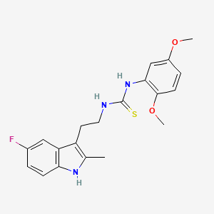 1-(2,5-dimethoxyphenyl)-3-[2-(5-fluoro-2-methyl-1H-indol-3-yl)ethyl]thiourea