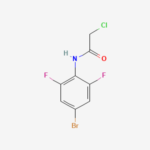 molecular formula C8H5BrClF2NO B2503787 N-(4-溴-2,6-二氟苯基)-2-氯乙酰胺 CAS No. 646989-59-5