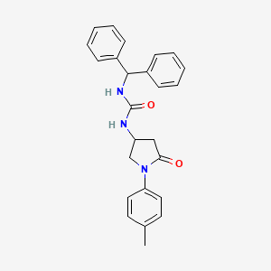 1-Benzhydryl-3-(5-oxo-1-(p-tolyl)pyrrolidin-3-yl)urea