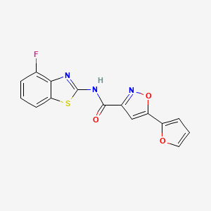 N-(4-fluorobenzo[d]thiazol-2-yl)-5-(furan-2-yl)isoxazole-3-carboxamide