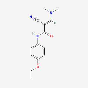 (E)-2-Cyano-3-(dimethylamino)-N-(4-ethoxyphenyl)prop-2-enamide