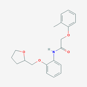 2-(2-methylphenoxy)-N-[2-(tetrahydro-2-furanylmethoxy)phenyl]acetamide