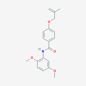 N-(2,5-dimethoxyphenyl)-4-[(2-methylprop-2-en-1-yl)oxy]benzamide