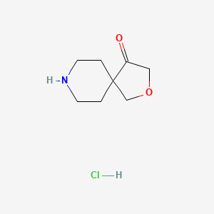 molecular formula C8H14ClNO2 B2503832 2-Oxa-8-azaspiro[4.5]decan-4-one hydrochloride CAS No. 2306270-36-8