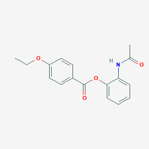 molecular formula C17H17NO4 B250384 2-(Acetylamino)phenyl 4-ethoxybenzoate 