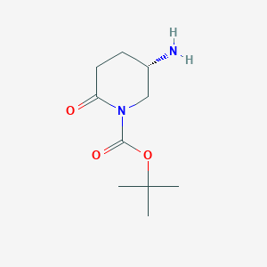 Tert-butyl (5S)-5-amino-2-oxopiperidine-1-carboxylate