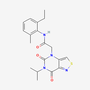 N-(2-ethyl-6-methylphenyl)-2-(6-isopropyl-5,7-dioxo-6,7-dihydroisothiazolo[4,3-d]pyrimidin-4(5H)-yl)acetamide