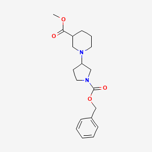 Methyl 1-(1-(benzyloxycarbonyl) pyrrolidin-3-yl)piperidine-3-carboxylate