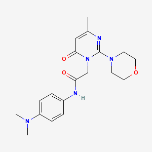 N-[4-(dimethylamino)phenyl]-2-(4-methyl-2-morpholin-4-yl-6-oxopyrimidin-1(6H)-yl)acetamide