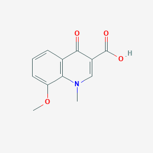 molecular formula C12H11NO4 B2503881 8-Methoxy-1-methyl-4-oxo-1,4-dihydroquinoline-3-carboxylic acid CAS No. 35975-70-3