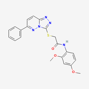 molecular formula C21H19N5O3S B2503884 N-(2,4-二甲氧基苯基)-2-((6-苯基-[1,2,4]三唑并[4,3-b]哒嗪-3-基)硫代)乙酰胺 CAS No. 894062-62-5