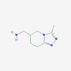 (3-Methyl-5,6,7,8-tetrahydro-[1,2,4]triazolo[4,3-a]pyridin-6-yl)methanamine