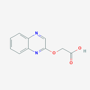 molecular formula C10H8N2O3 B2503888 2-quinoxalin-2-yloxyacetic Acid CAS No. 439106-64-6