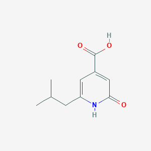 molecular formula C10H13NO3 B2503893 2-Hydroxy-6-(2-methylpropyl)pyridine-4-carboxylic acid CAS No. 99075-99-7