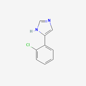 molecular formula C9H7ClN2 B2503894 4-(2-氯苯基)-1H-咪唑 CAS No. 104672-22-2