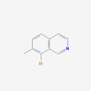 molecular formula C10H8BrN B2503895 8-Bromo-7-methylisoquinoline CAS No. 1936091-91-6