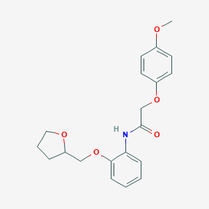 2-(4-methoxyphenoxy)-N-[2-(tetrahydro-2-furanylmethoxy)phenyl]acetamide