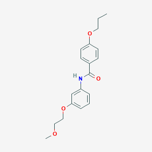 N-[3-(2-methoxyethoxy)phenyl]-4-propoxybenzamide