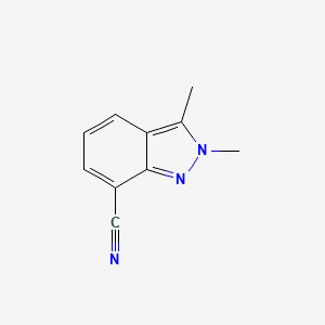 molecular formula C10H9N3 B2503948 2,3-二甲基-2H-吲唑-7-碳腈 CAS No. 1341038-80-9