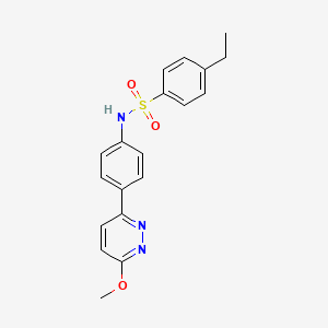 4-ethyl-N-[4-(6-methoxypyridazin-3-yl)phenyl]benzenesulfonamide