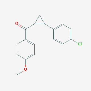 molecular formula C17H15ClO2 B2503964 [2-(4-氯苯基)环丙基](4-甲氧基苯基)甲酮 CAS No. 338749-37-4