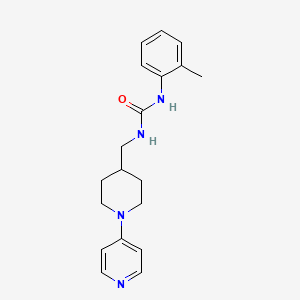 molecular formula C19H24N4O B2503976 1-((1-(Pyridin-4-yl)piperidin-4-yl)methyl)-3-(o-tolyl)urea CAS No. 2034504-62-4