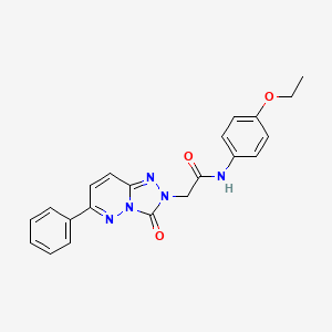 molecular formula C21H19N5O3 B2503977 N-(4-ethoxyphenyl)-2-(3-oxo-6-phenyl-[1,2,4]triazolo[4,3-b]pyridazin-2(3H)-yl)acetamide CAS No. 1251593-73-3