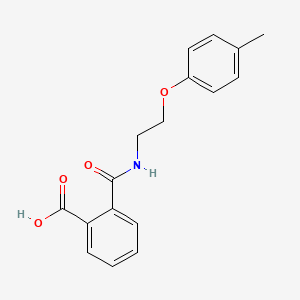 molecular formula C17H17NO4 B2503984 2-({[2-(4-Methylphenoxy)ethyl]amino}carbonyl)benzoic acid CAS No. 423731-45-7