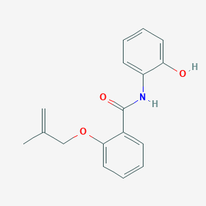 molecular formula C17H17NO3 B250399 N-(2-hydroxyphenyl)-2-[(2-methylprop-2-en-1-yl)oxy]benzamide 