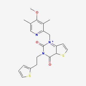 1-[(4-methoxy-3,5-dimethylpyridin-2-yl)methyl]-3-[2-(thiophen-2-yl)ethyl]-1H,2H,3H,4H-thieno[3,2-d]pyrimidine-2,4-dione