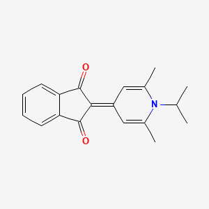 molecular formula C19H19NO2 B2504005 2-(2,6-Dimethyl-1-propan-2-ylpyridin-4-ylidene)indene-1,3-dione CAS No. 71107-33-0