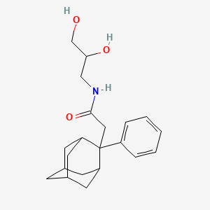 molecular formula C21H29NO3 B2504006 N-(2,3-dihydroxypropyl)-2-(2-phenyl-2-adamantyl)acetamide CAS No. 400083-42-3
