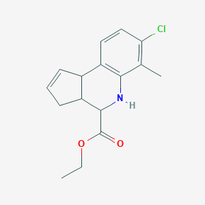 ethyl 7-chloro-6-methyl-3a,4,5,9b-tetrahydro-3H-cyclopenta[c]quinoline-4-carboxylate