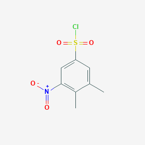 molecular formula C8H8ClNO4S B2504021 3,4-二甲基-5-硝基苯磺酰氯 CAS No. 873208-62-9