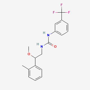 1-[2-methoxy-2-(2-methylphenyl)ethyl]-3-[3-(trifluoromethyl)phenyl]urea