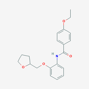 molecular formula C20H23NO4 B250403 4-ethoxy-N-[2-(tetrahydro-2-furanylmethoxy)phenyl]benzamide 