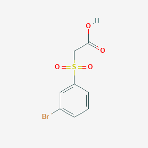 molecular formula C8H7BrO4S B2504035 [(3-溴苯基)磺酰基]乙酸 CAS No. 3937-93-7