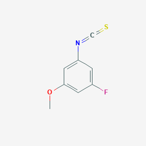 molecular formula C8H6FNOS B2504037 1-Fluoro-3-isothiocyanato-5-methoxybenzene CAS No. 1360899-87-1