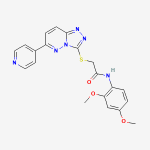 molecular formula C20H18N6O3S B2504040 N-(2,4-dimethoxyphenyl)-2-((6-(pyridin-4-yl)-[1,2,4]triazolo[4,3-b]pyridazin-3-yl)thio)acetamide CAS No. 894060-41-4