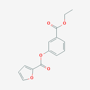 molecular formula C14H12O5 B250406 3-(Ethoxycarbonyl)phenyl 2-furoate 