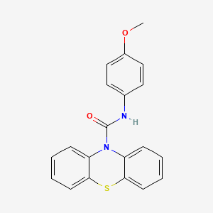 molecular formula C20H16N2O2S B2504075 N-(4-甲氧基苯基)吩噻嗪-10-甲酰胺 CAS No. 432501-92-3