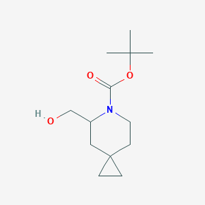 molecular formula C13H23NO3 B2504077 Tert-butyl 5-(hydroxymethyl)-6-azaspiro[2.5]octane-6-carboxylate CAS No. 1802527-49-6