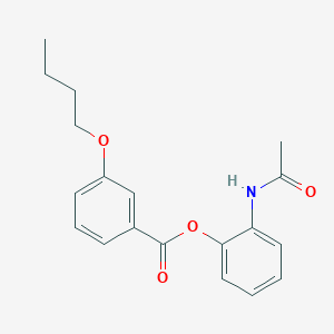 2-(Acetylamino)phenyl 3-butoxybenzoate