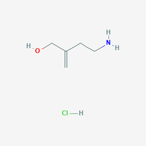 B2504104 4-Amino-2-methylidenebutan-1-ol;hydrochloride CAS No. 2408958-50-7