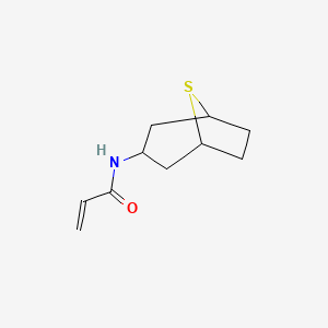 molecular formula C10H15NOS B2504109 N-(8-Thiabicyclo[3.2.1]octan-3-yl)prop-2-enamide CAS No. 2023983-85-7