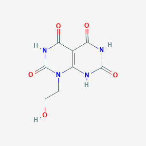 molecular formula C8H8N4O5 B2504123 1-(2-hydroxyethyl)-8H-pyrimido[4,5-d]pyrimidine-2,4,5,7-tetrone CAS No. 927912-25-2