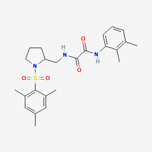 molecular formula C24H31N3O4S B2504161 N1-(2,3-dimethylphenyl)-N2-((1-(mesitylsulfonyl)pyrrolidin-2-yl)methyl)oxalamide CAS No. 896284-51-8