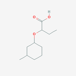 molecular formula C11H20O3 B2504175 2-[(3-甲基环己基)氧基]丁酸 CAS No. 1218052-49-3